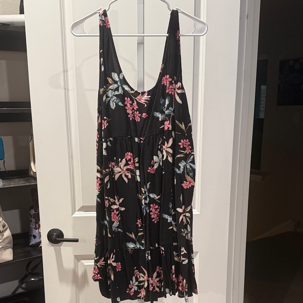 Torrid Floral Black Sleeveless Dress SZ1